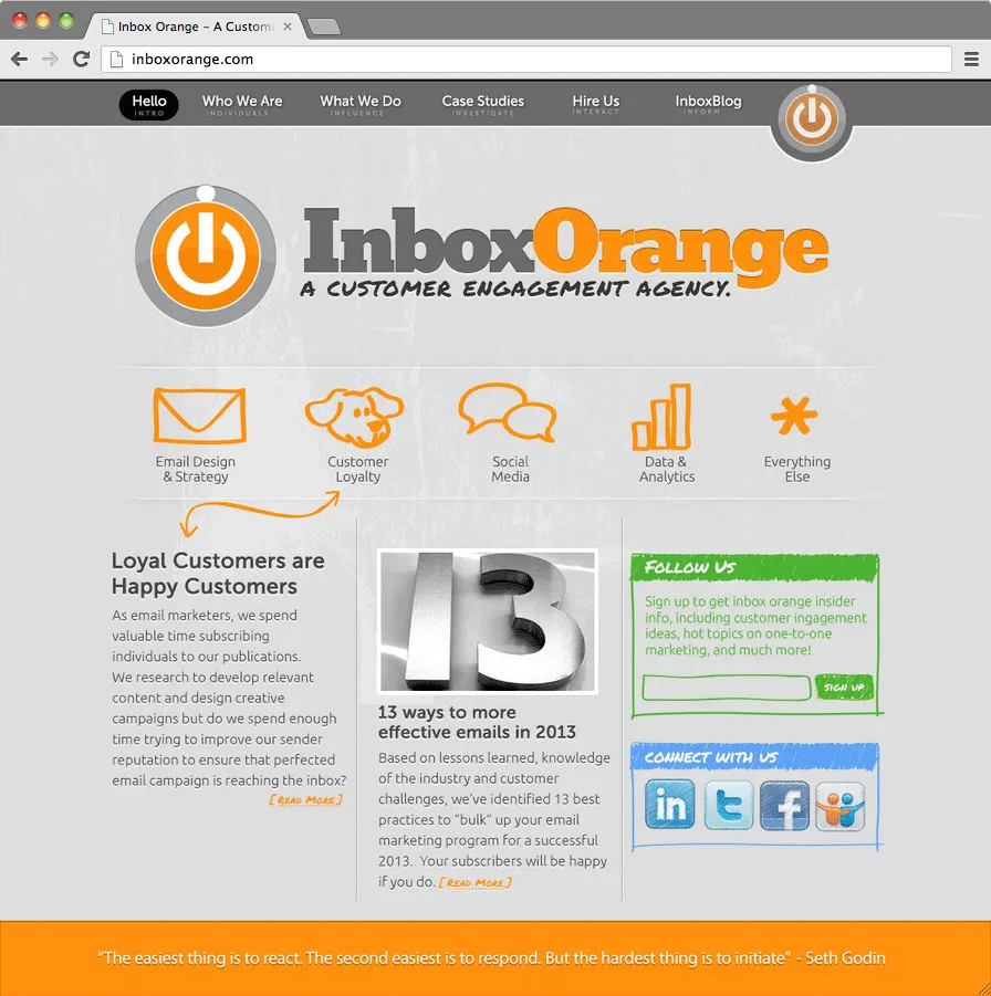Inbox Orange Screenshot